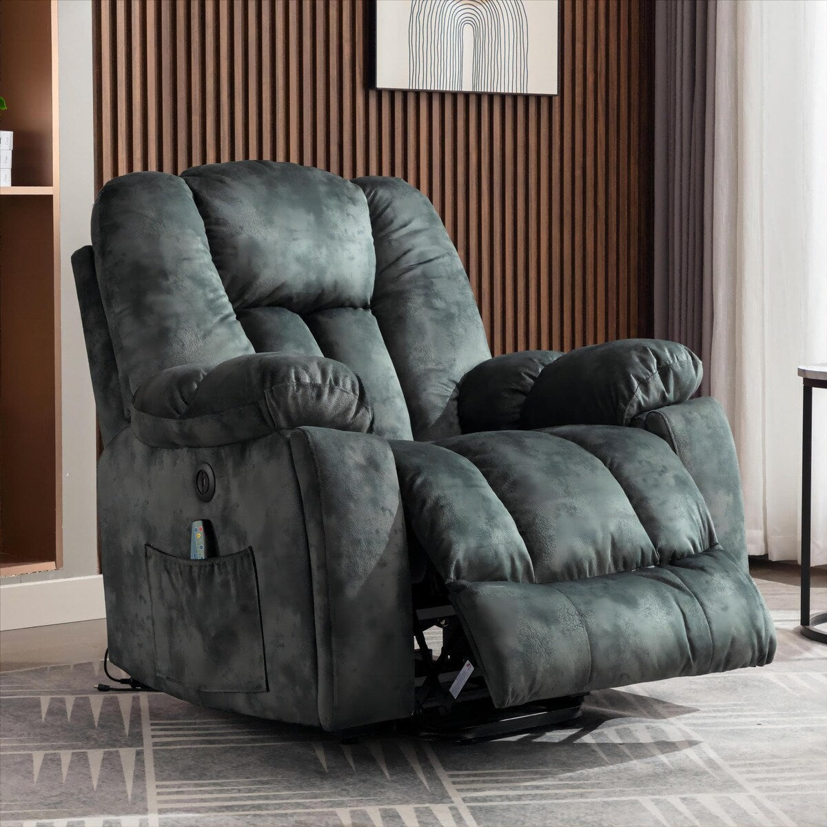 Fauteuil inclinable électrique surdimensionné de 40,6 W avec chauffage et massage