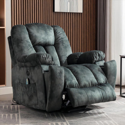 Fauteuil inclinable électrique surdimensionné de 40,6 W avec chauffage et massage