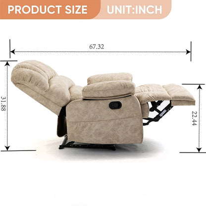 Fauteuil inclinable manuel surdimensionné 41 W, canapés inclinables extra larges
