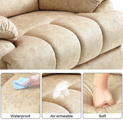 Fauteuil inclinable manuel surdimensionné 41 W, canapés inclinables extra larges