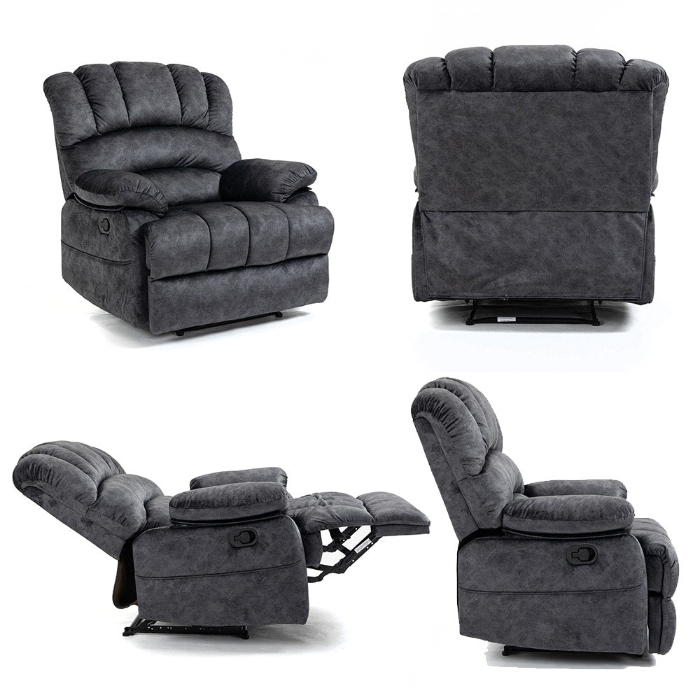 Fauteuil inclinable manuel surdimensionné 41 W, canapés inclinables extra larges