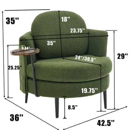 Fauteuil simple 42,5 avec repose-pieds mobile en forme de croissant