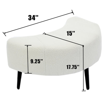 Fauteuil simple 42,5 avec repose-pieds mobile en forme de croissant