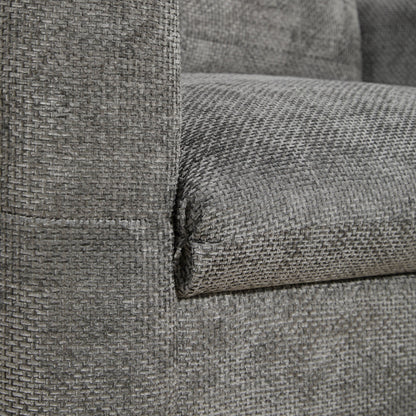 Fauteuil à siège large de 42 pouces avec chargeur à deux ports et conception de traction capitonnée par Harper&amp;Bright Designs