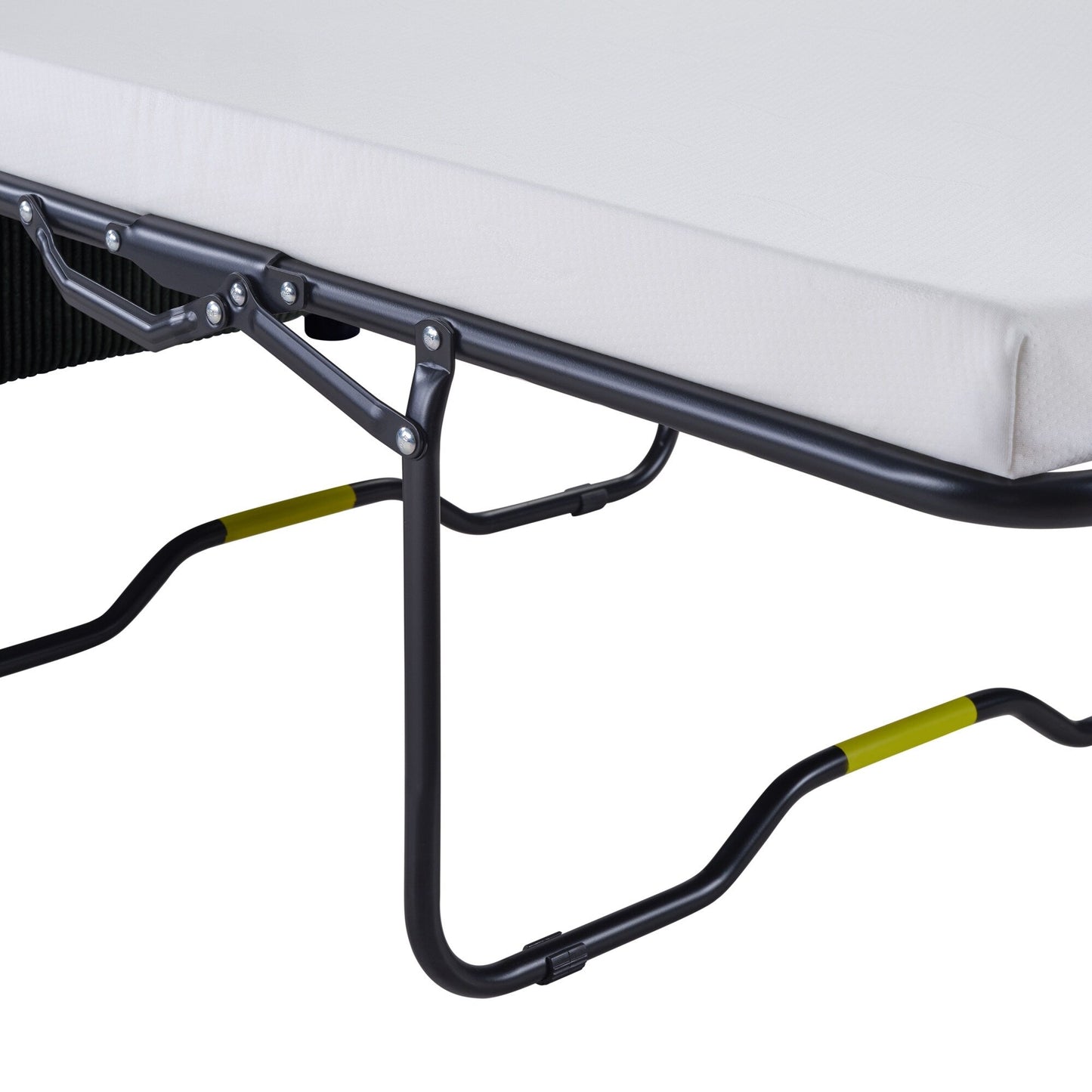 Canapé-lit double en velours côtelé 47,2 avec matelas pliable, table d'appoint, ports USB et poche de rangement