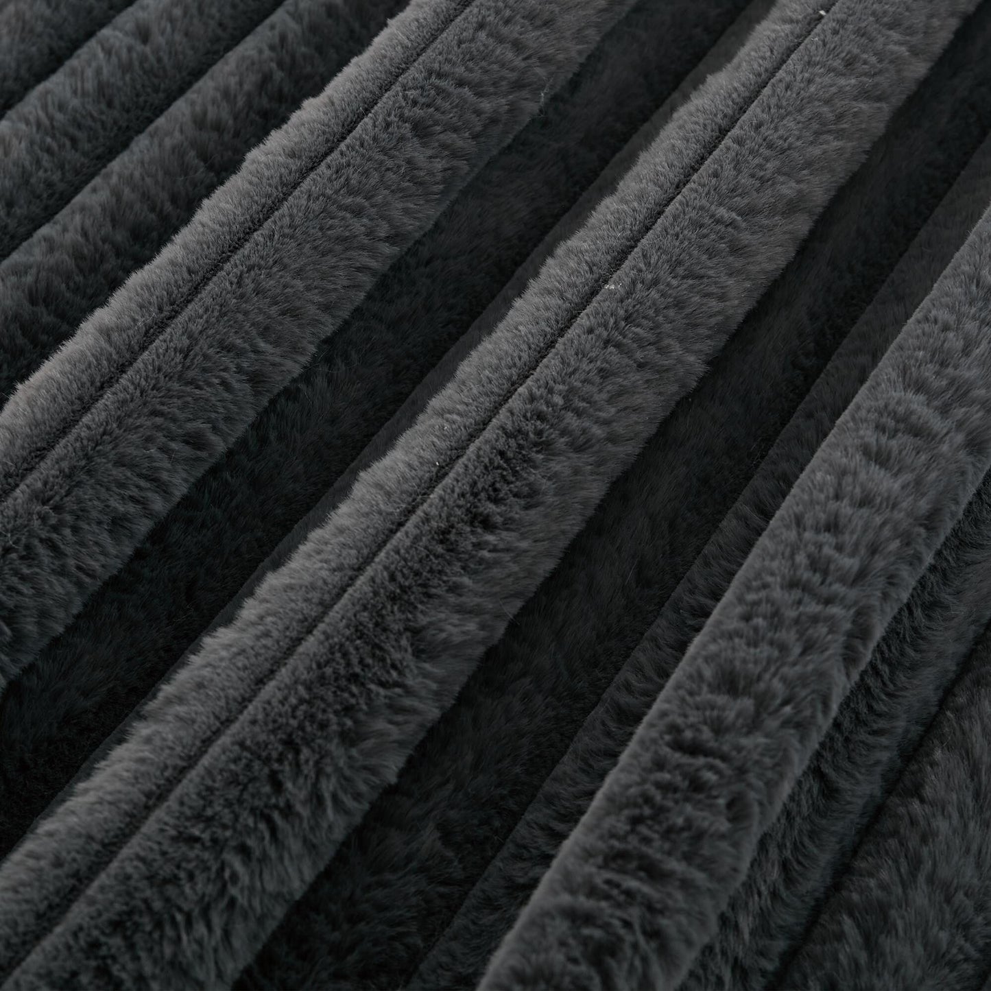 Chaise longue surdimensionnée en velours côtelé 47,7 avec pouf