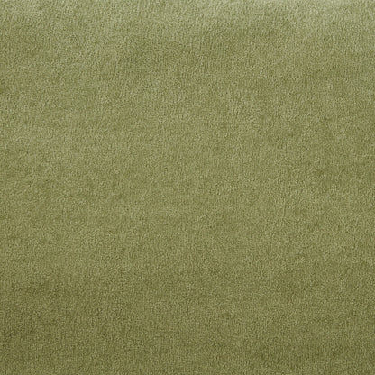 Fauteuil moderne avec pouf - Fauteuil de salon rembourré, assise large, accoudoirs incurvés et coussins moelleux pour le salon