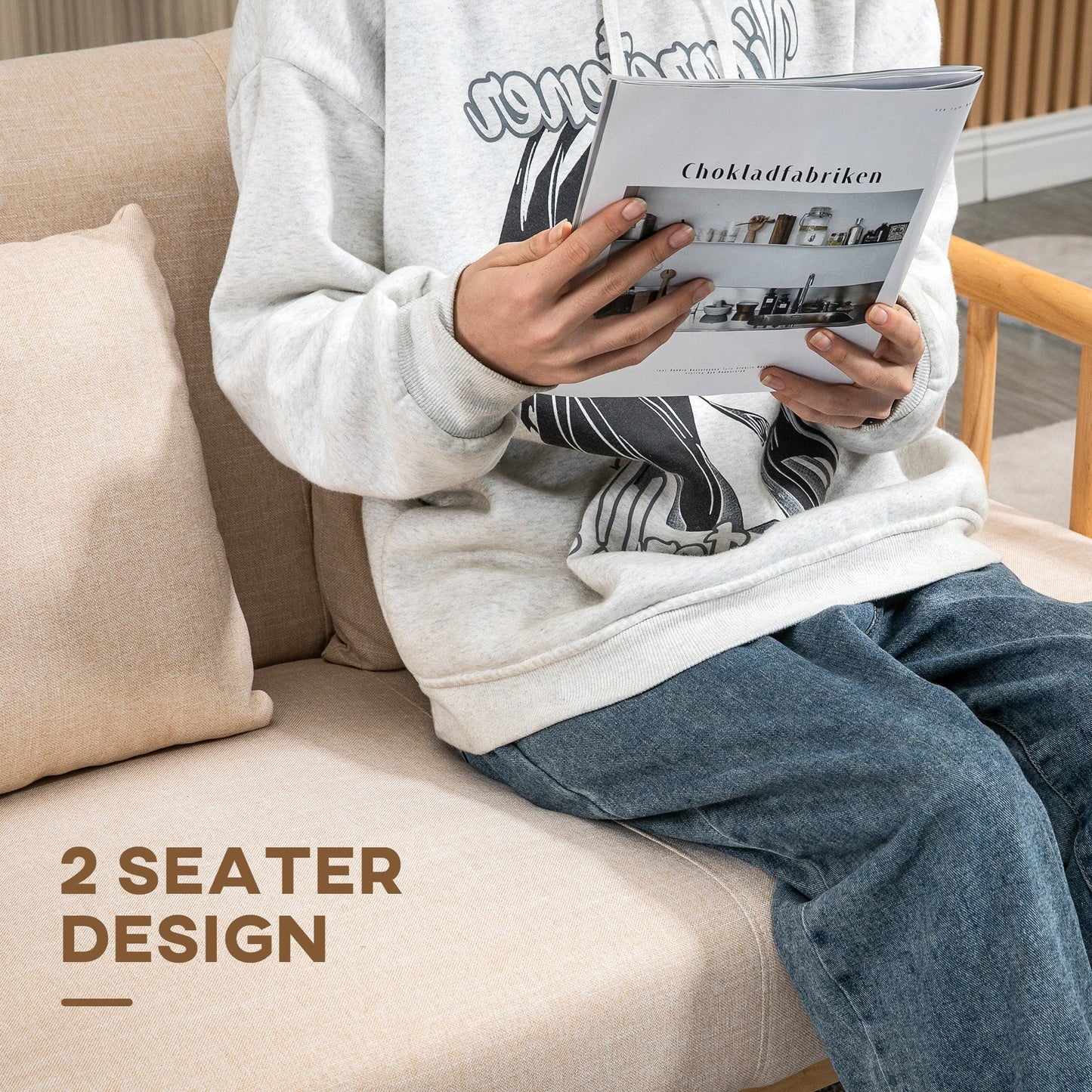 Canapé 48 places pour chambre à coucher, canapés modernes, petit canapé rembourré pour petit espace