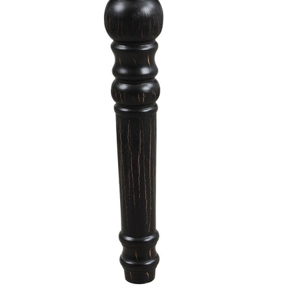 Banc de salle à manger contemporain en tissu capitonné avec pieds tournés (48 x 16 x 19,5 pouces)