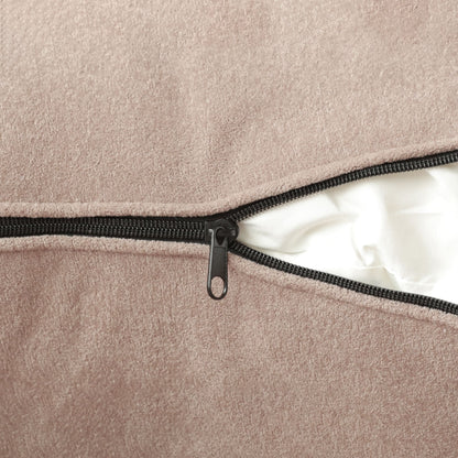 Canapé modulable en velours côtelé 5 places en forme de L avec plusieurs coussins