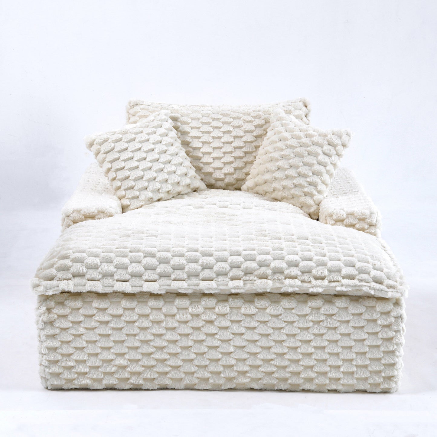 Canapé confort de 51 pouces : deux coussins et un dossier, adapté à de multiples situations dans les chambres et les salons