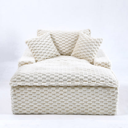 Canapé confort de 51 pouces : deux coussins et un dossier, adapté à de multiples situations dans les chambres et les salons