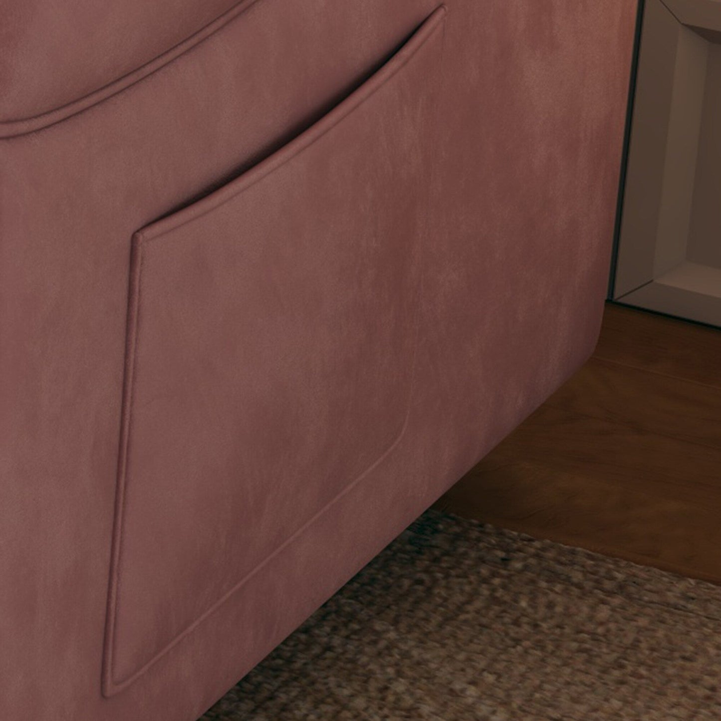 Canapé-lit en velours de 54 pouces - Conception polyvalente avec lit queen-size rétractable et rangement pour accoudoirs