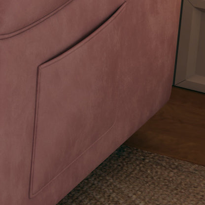 Canapé-lit en velours de 54 pouces - Conception polyvalente avec lit queen-size rétractable et rangement pour accoudoirs