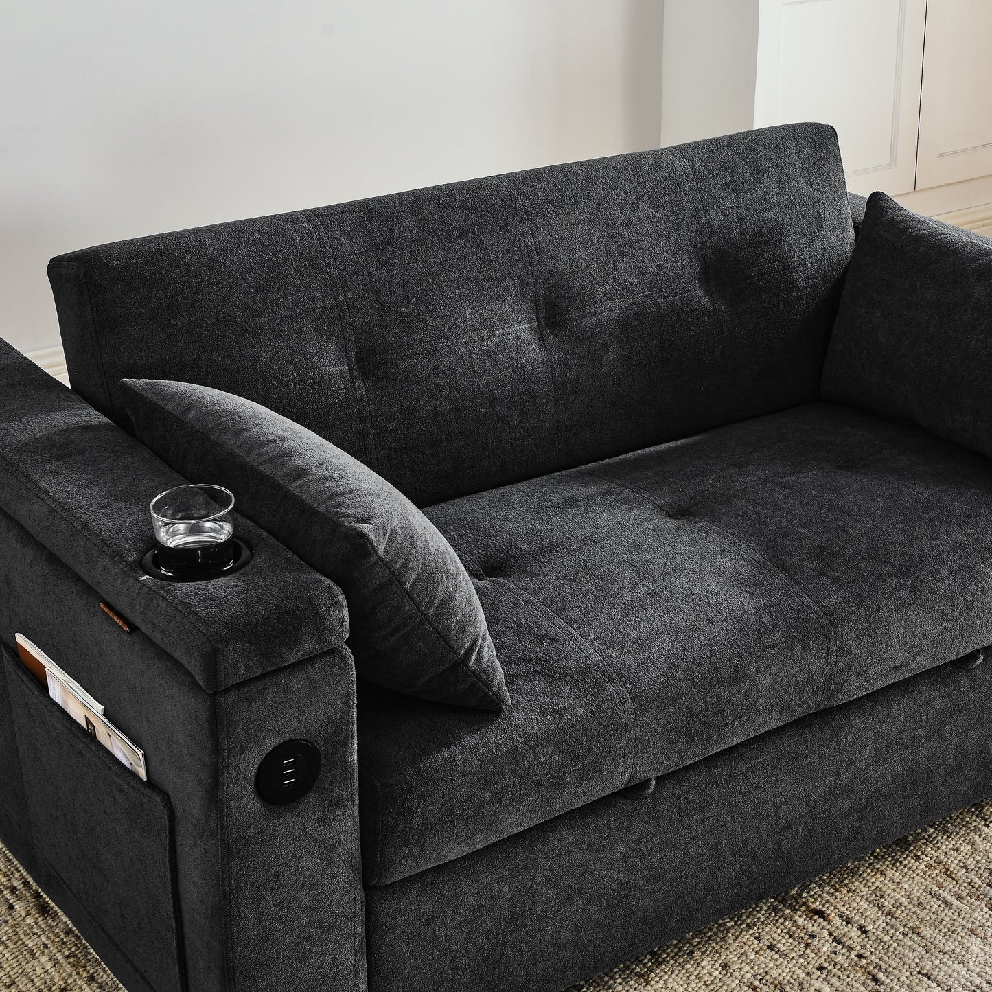 Canapé-lit gigogne 54 places Canapé-lit inclinable à deux places