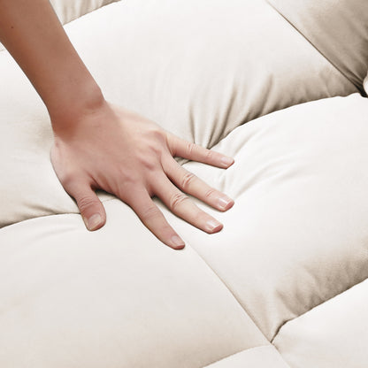 Canapé-lit convertible 2 en 1 en velours 55,2 avec dossier réglable