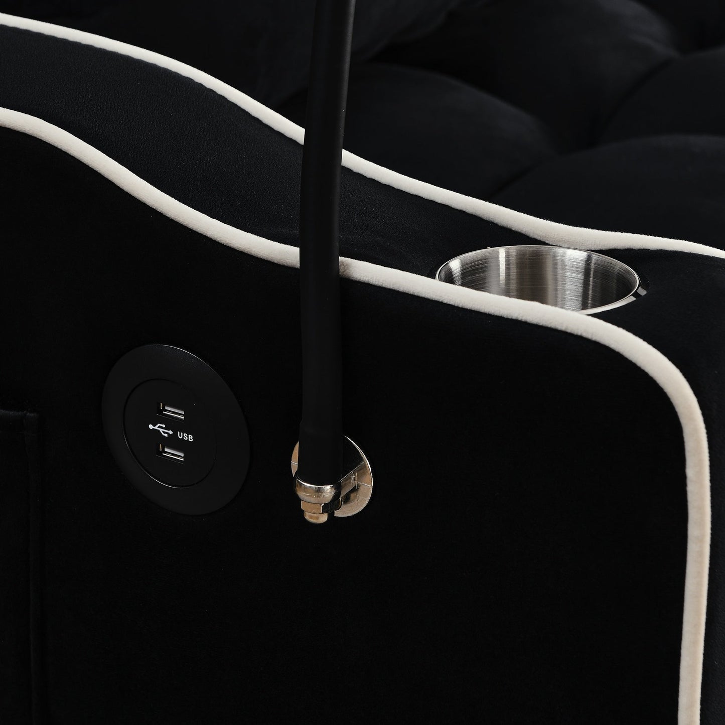 Canapé-lit pliable polyvalent de 55,51 pouces en 3 longueurs