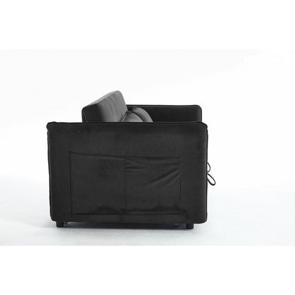 55 petits canapés causeuse en velours avec 2 coussins et dossier inclinable - 2 places