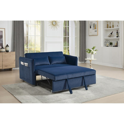 55 petits canapés causeuse en velours avec 2 coussins et dossier inclinable - 2 places