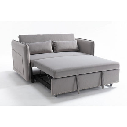 55 petits canapés causeuse en velours avec 2 coussins et dossier inclinable - 2 places