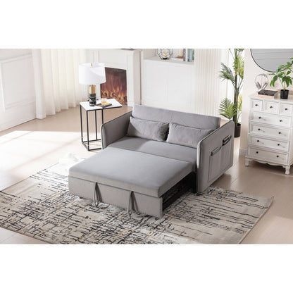 55 petits canapés causeuse en velours avec 2 coussins et dossier inclinable - 2 places