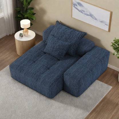 Canapé 2 places en mousse 56,7 avec 2 coussins pour salon et chambre