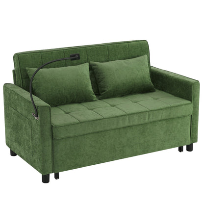 Canapé-lit gigogne en chenille de 56,9 W avec ports USB