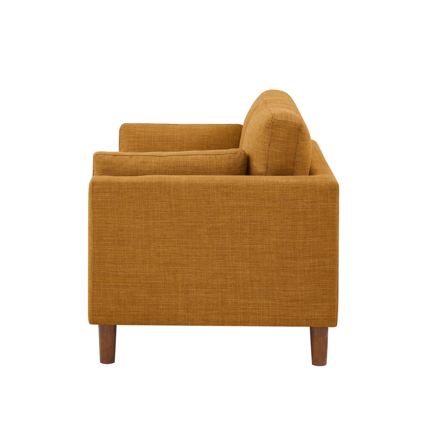 Causeuse en tissu avec pieds en bois - 34 P x 57 L x 33,5 H