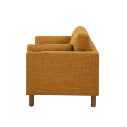 Causeuse en tissu avec pieds en bois - 34 P x 57 L x 33,5 H