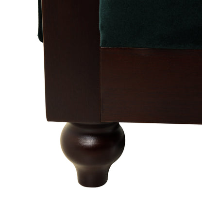 Canapé Chesterfield en velours 59,44 po avec accoudoirs roulés, dossier capitonné et capacité de charge de 600 lb