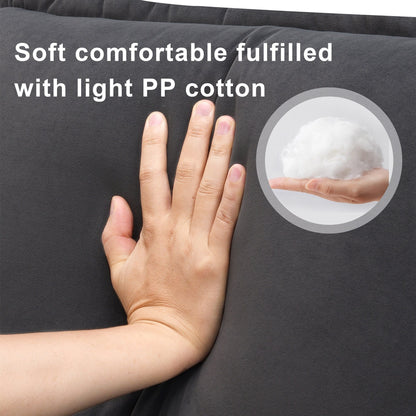 [VIDÉO fournie][Nouveau]Canapé sectionnel moderne en forme de U 109,8 x 55,9 avec coussins de taille, canapé symétrique rembourré 6 places