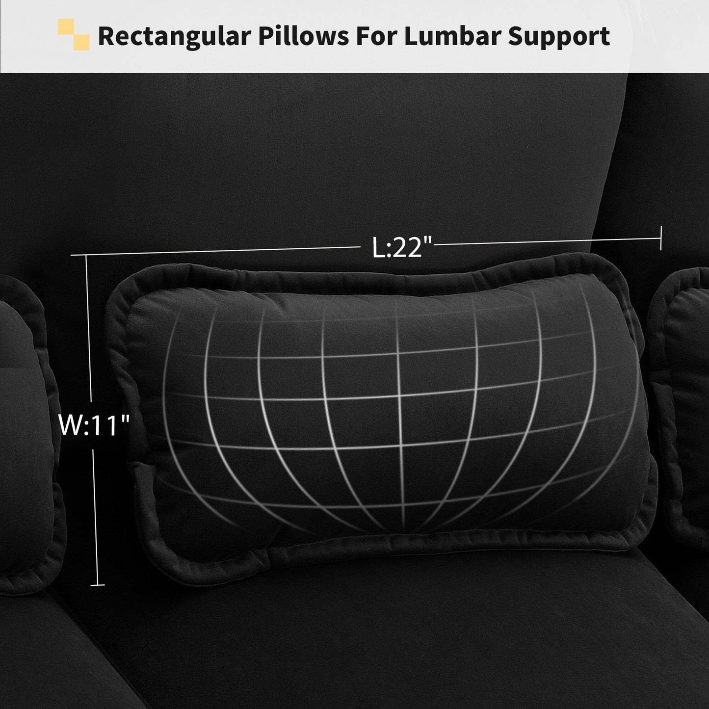 [VIDÉO fournie][Nouveau]Canapé sectionnel moderne en forme de U 109,8 x 55,9 avec coussins de taille, canapé symétrique rembourré 6 places