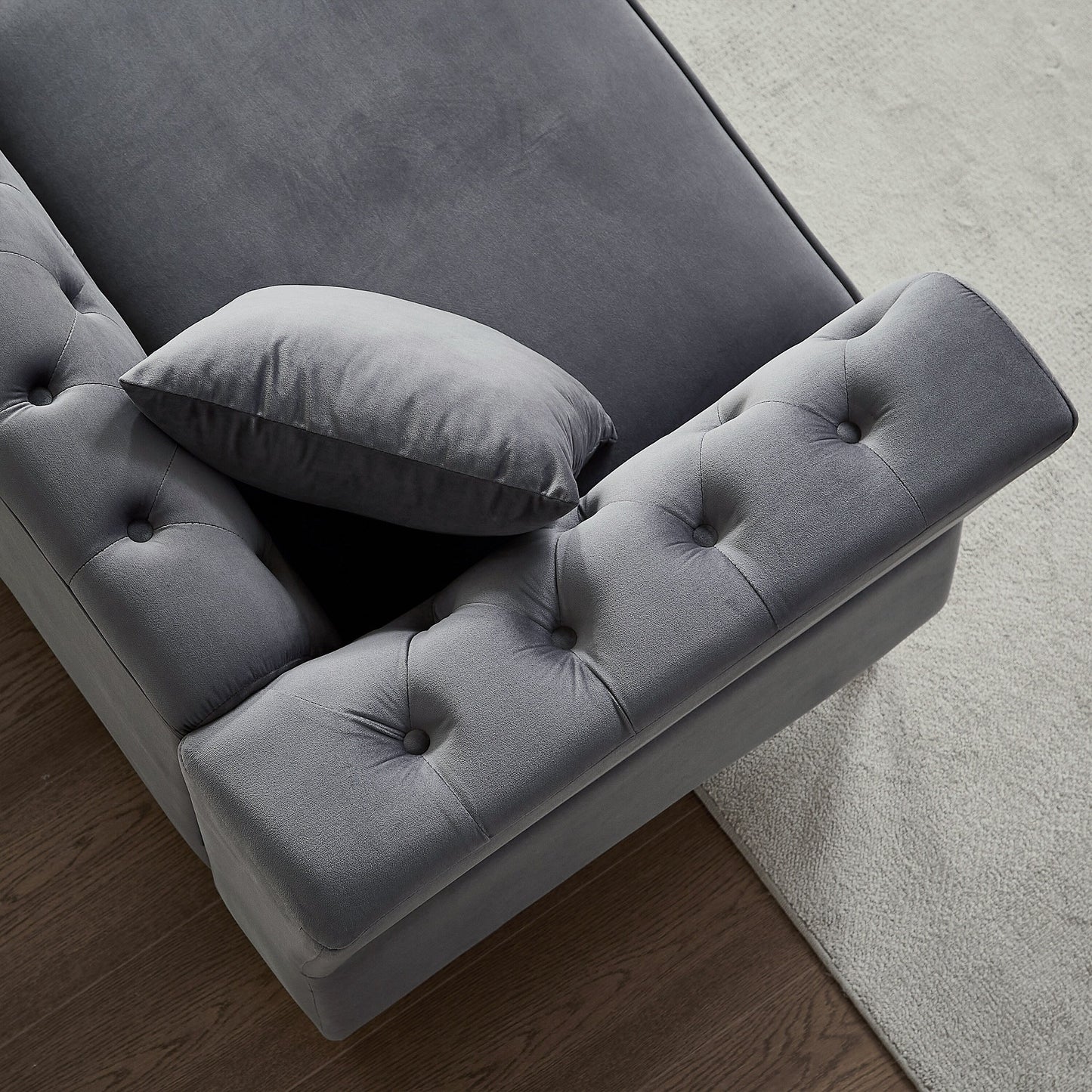 Canapé Chesterfield en velours 60.2