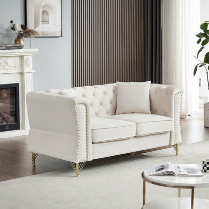 Canapé Chesterfield en velours 60.2