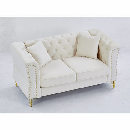 Canapé Chesterfield en velours 60.2