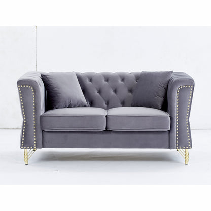 Canapé Chesterfield en velours 60.2