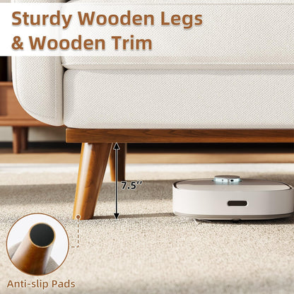 Canapé 64 places, canapé moderne du milieu du siècle, canapés confortables pour le salon