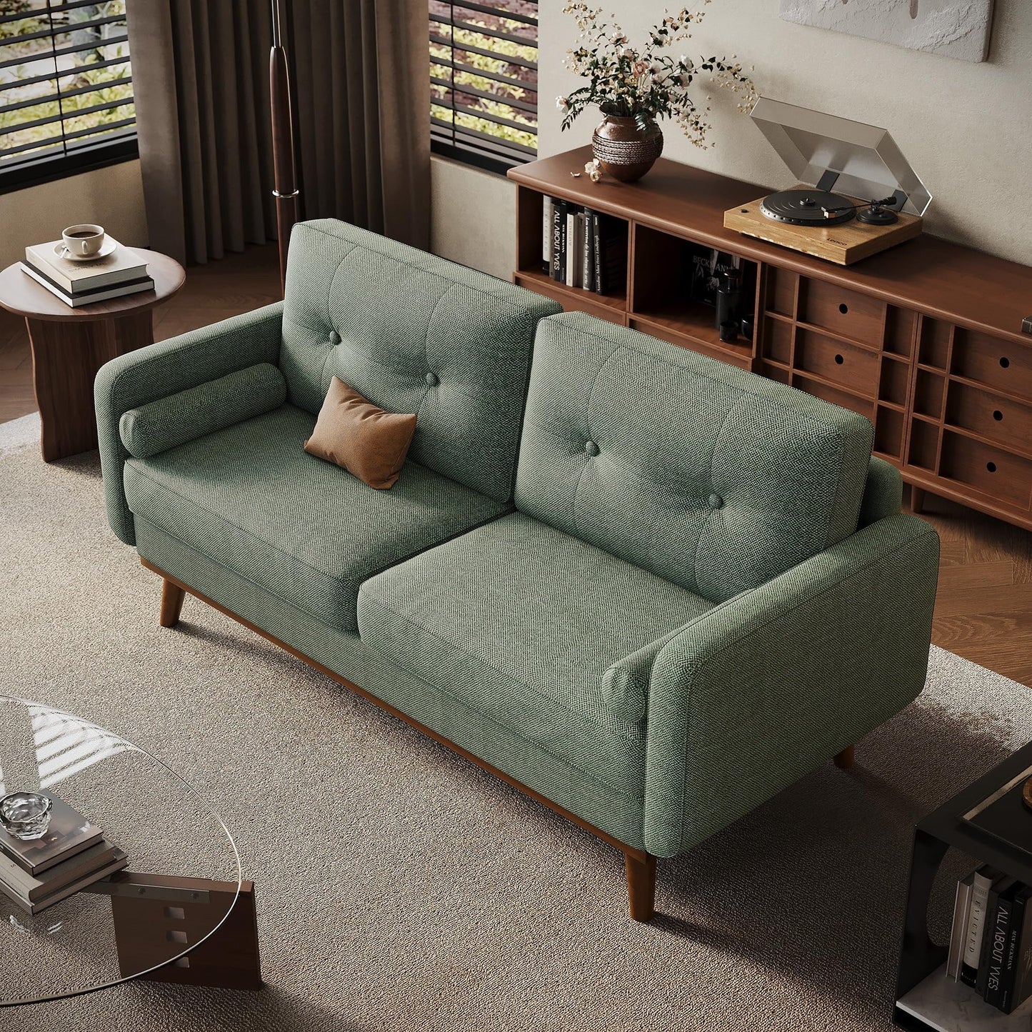 Canapé 64 places, canapé moderne du milieu du siècle, canapés confortables pour le salon