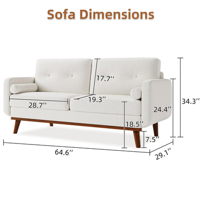 Canapé 64 places, canapé moderne du milieu du siècle, canapés confortables pour le salon