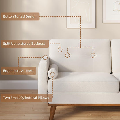 Canapé 64 places, canapé moderne du milieu du siècle, canapés confortables pour le salon