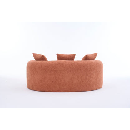 Canapé 2 places en chenille 65 avec assemblage facile, coussin mi-ferme et capacité de charge de 136 kg