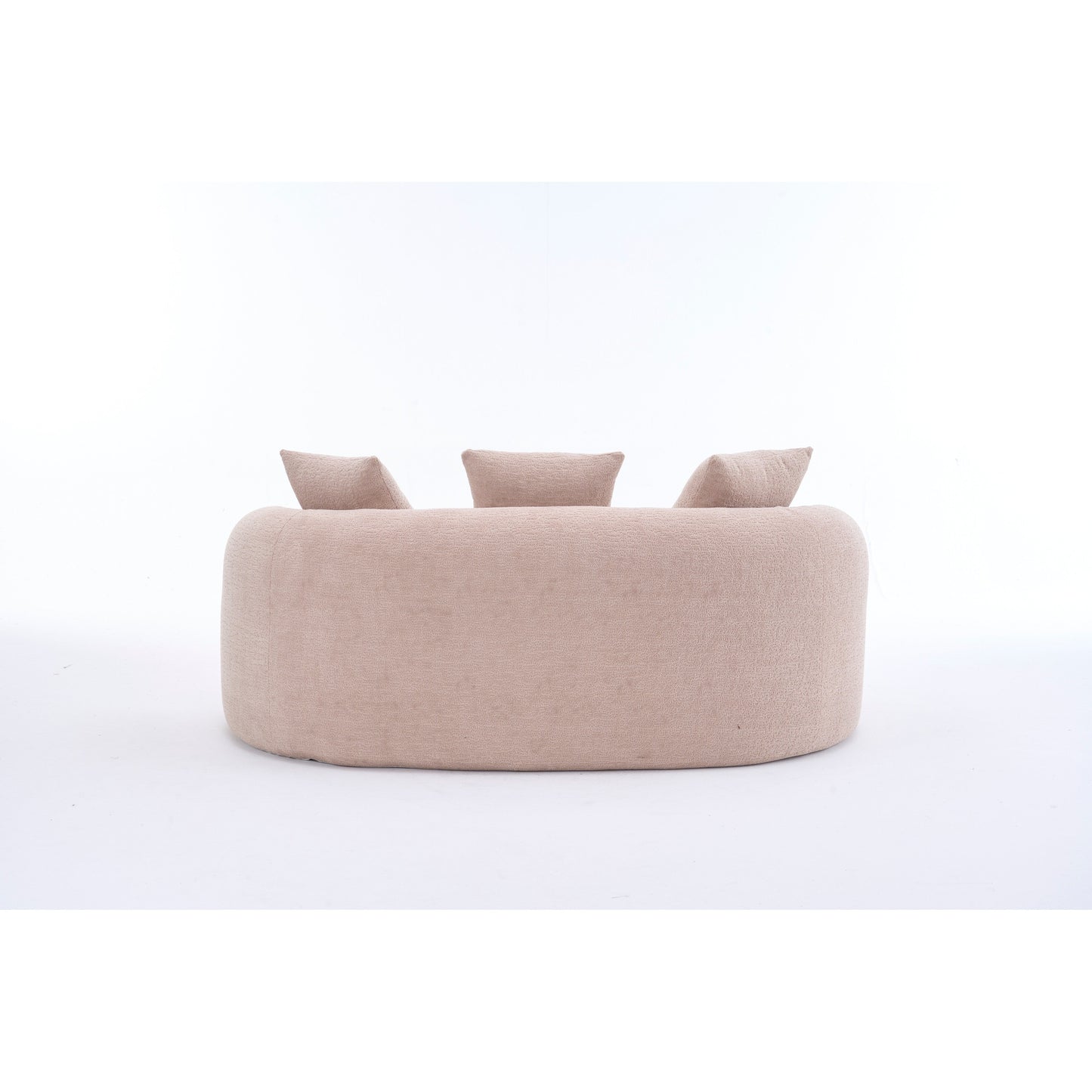 Canapé 2 places en chenille 65 avec assemblage facile, coussin mi-ferme et capacité de charge de 136 kg