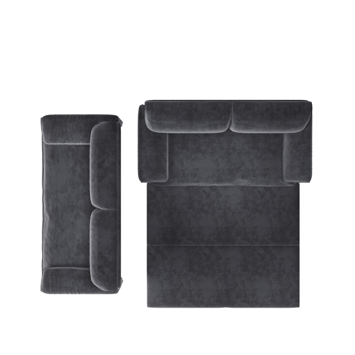 Canapé-lit gigogne Queen 66 pouces, canapé-lit convertible 3 en 1 avec rangement latéral, causeuse-lit multifonction en velours