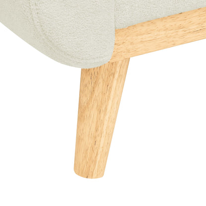 Canapé causeuse capitonné moderne du milieu du siècle de 67,7 po de large avec pieds en bois