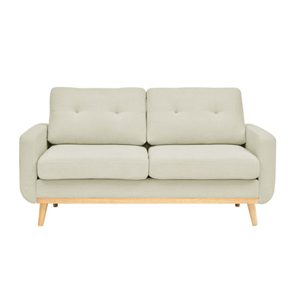 Canapé causeuse capitonné moderne du milieu du siècle de 67,7 po de large avec pieds en bois