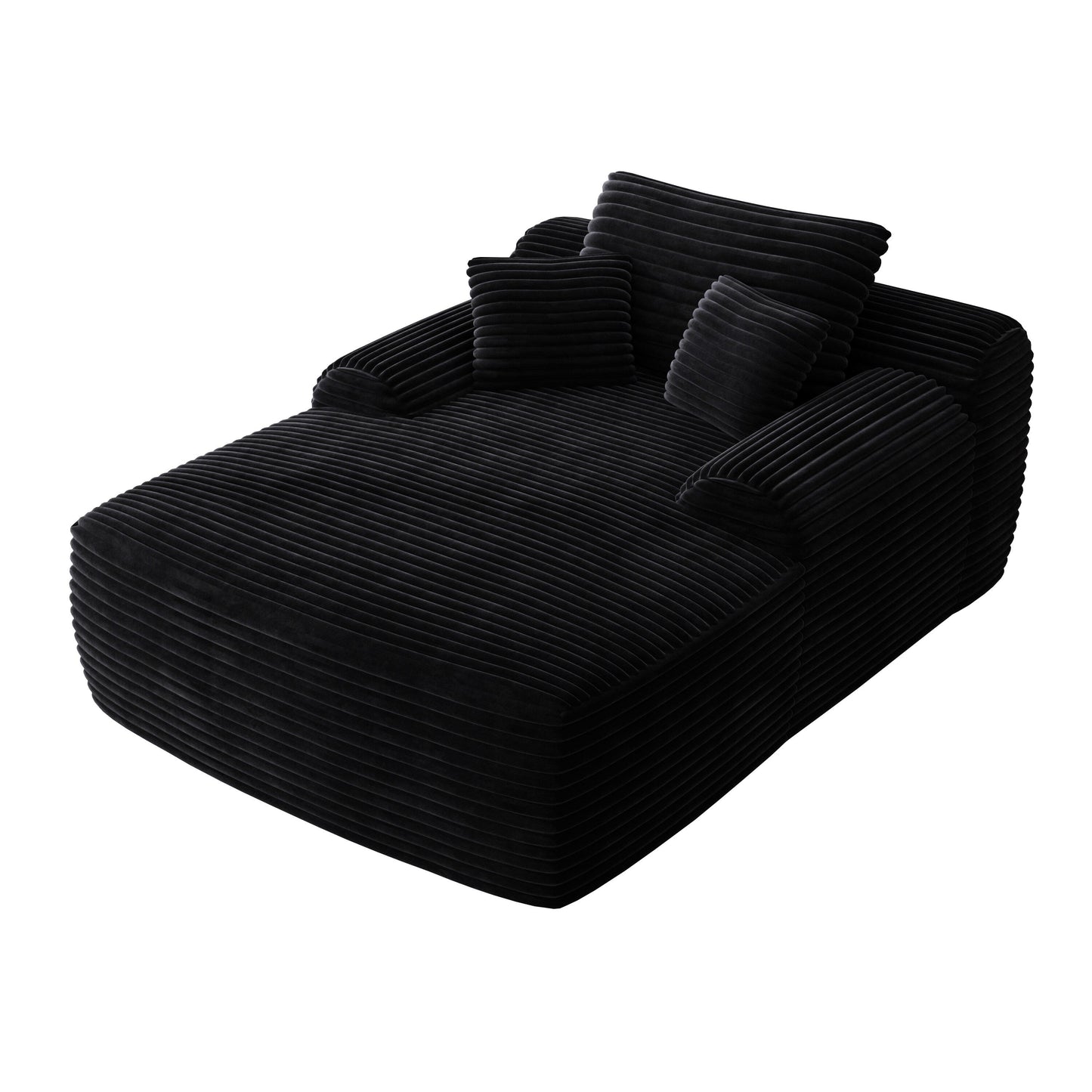 Canapé-lit 2 places en velours côtelé surdimensionné pour l'intérieur