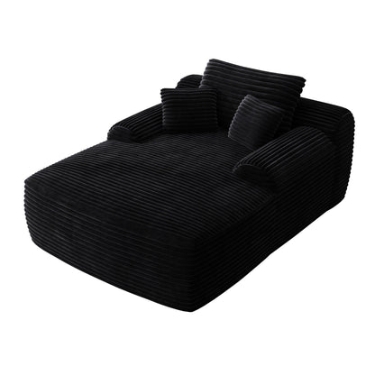 Canapé-lit 2 places en velours côtelé surdimensionné pour l'intérieur