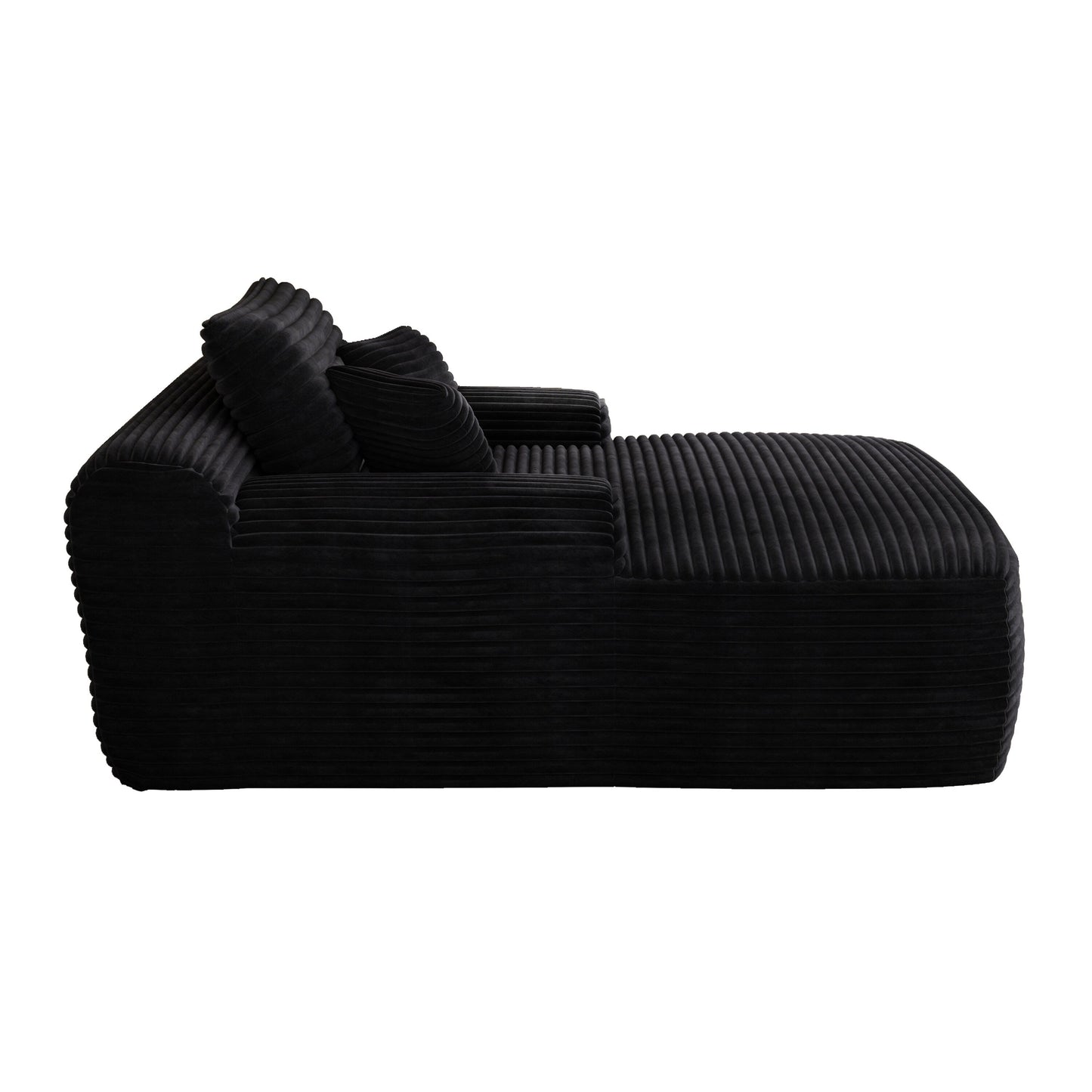 Canapé-lit 2 places en velours côtelé surdimensionné pour l'intérieur