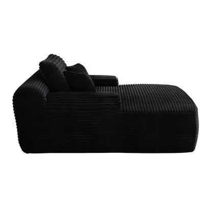 Canapé-lit 2 places en velours côtelé surdimensionné pour l'intérieur