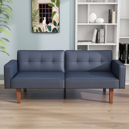 Canapé-lit convertible double de 68 po avec dossier capitonné réglable, 5 couleurs en option – 22,44 po P x 68,11 po L x 28,74 po H